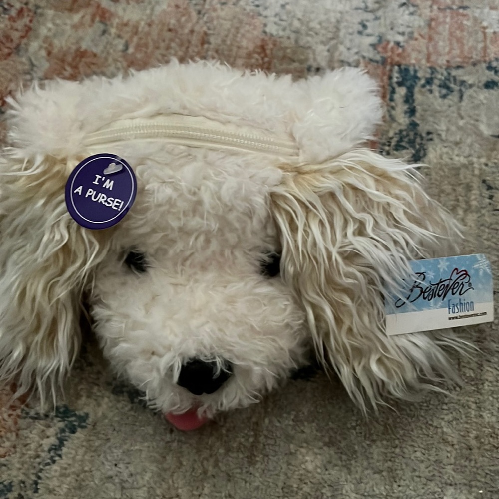 Bestever Fashion Doggie Purse brand new  adorable floppy and fluffy purse